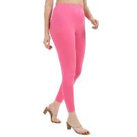 Women's Summer Knitted Mid Waist Legging Pants
