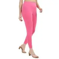 Women's Summer Knitted Mid Waist Legging Pants