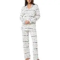 Bamboo Pajama Set for Women Front Logo Soft