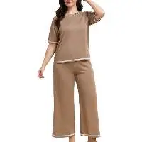 Women Pajamas Matching Sets Bamboo Soft Breathab