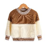 Premium Cotton Knitted O-Neck Sweater Kids Boys