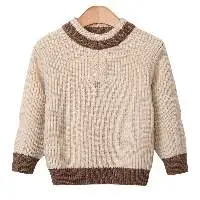 Luxury Cotton Kids Sweater Girls O-Neck