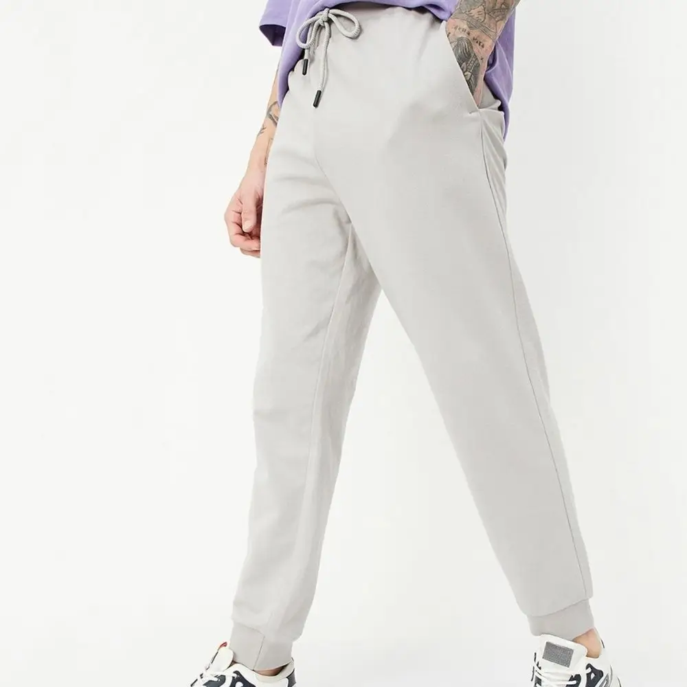 Men Lightweight Canvas Casual Jogger Track Pants