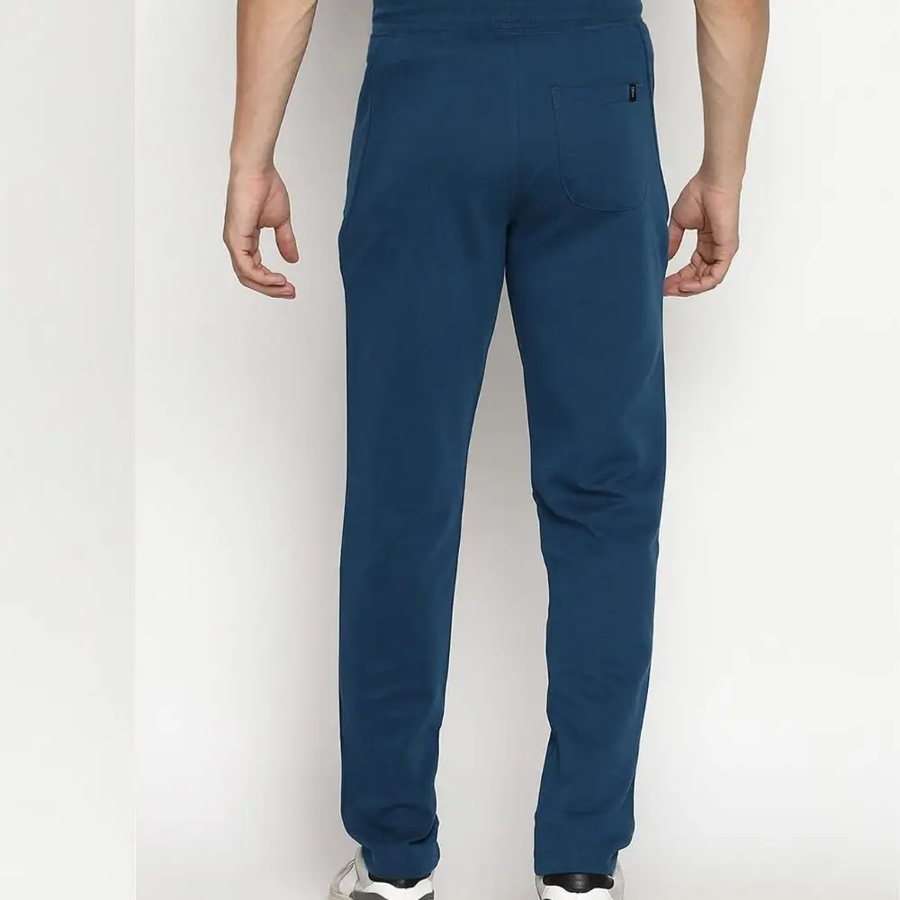 Men Canvas Track Pants Casual Side Stripe Cotton
