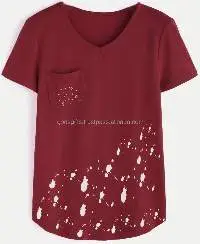 Customized Bamboo 200 GSM Mens V-Neck T-Shirt  
