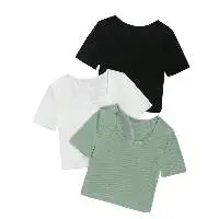 Long Tops for Women Casual Knitted Cotton Fabric