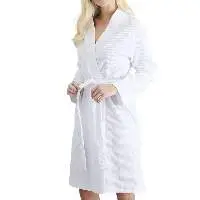 Plush Bathrobe Women Spandex/Cotton