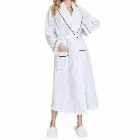 ODM Terry Thermal V-neck Bathrobe Women Spandex