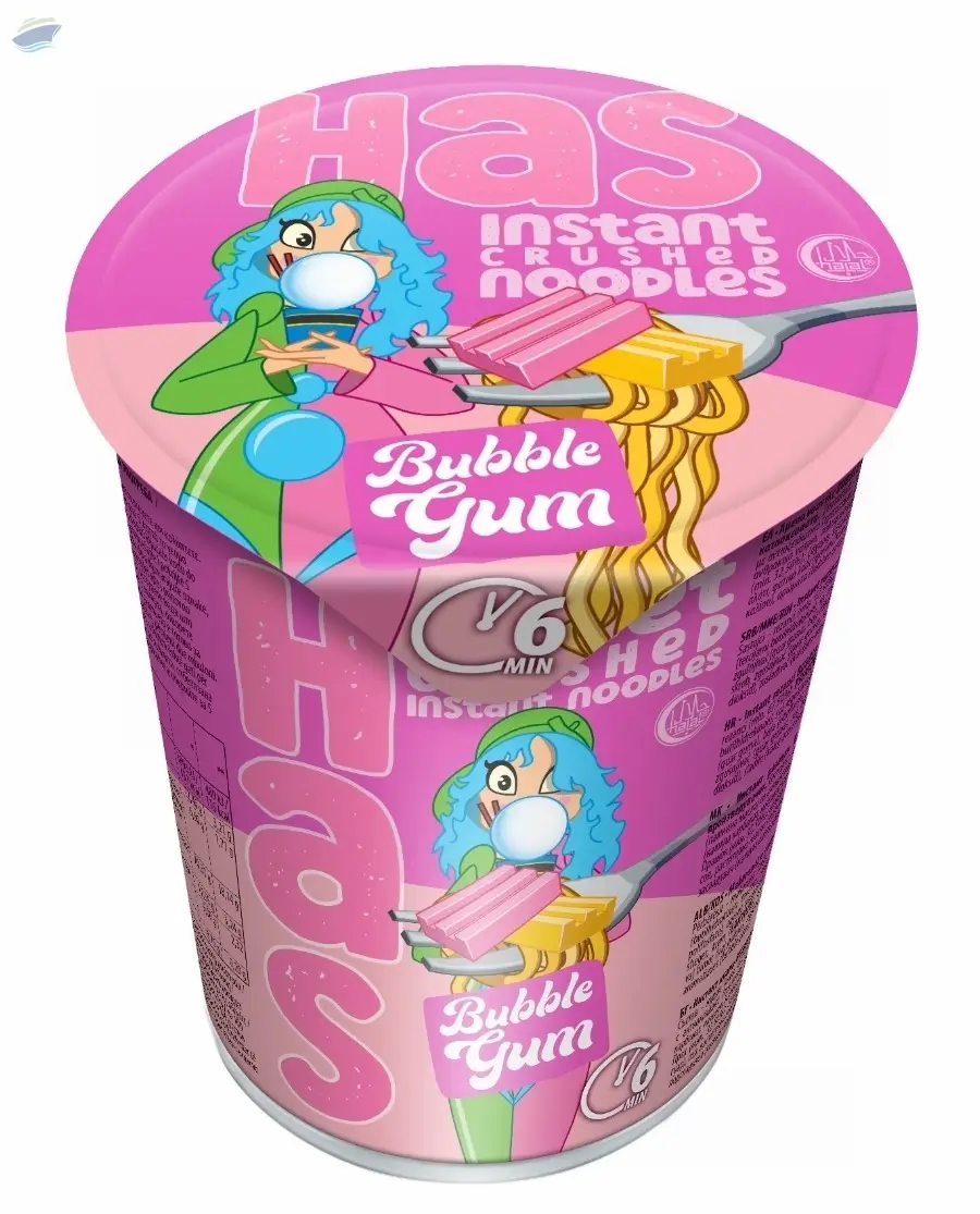 HAS Sweet Crushed Noodles CUP - Bubble Gum 80g