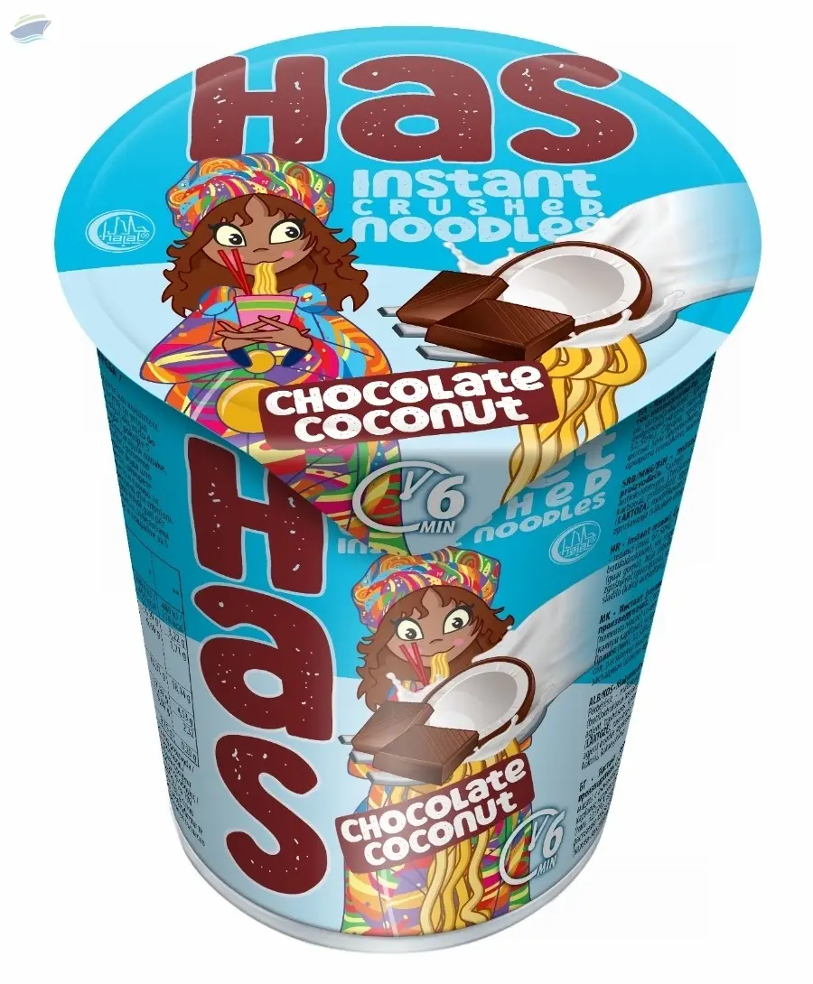 HAS Sweet Crushed Noodles CUP - Choco/Coco 80g