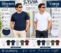 Men's Crew Neck T-Shirt And V-Neck T-Shirt