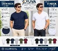 Men's Crew Neck T-Shirt And V-Neck T-Shirt