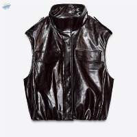 Faux Leather Vest