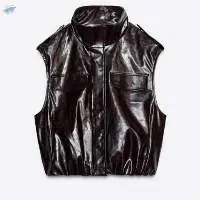 Faux Leather Vest