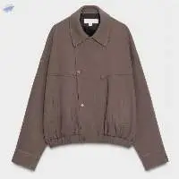 Wool Blend Bomber Jacket