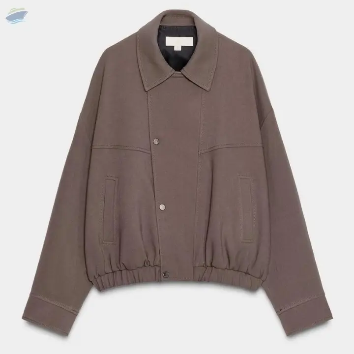Wool Blend Bomber Jacket