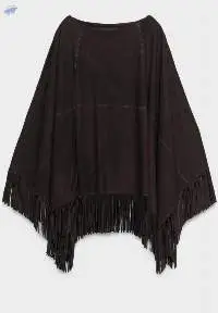 Leather Fringed Cape
