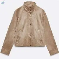 Faux Suede Jacket