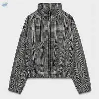 Houndstooth Bomber Jacket