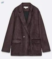 Faux Suede Blazer