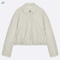 Faux Leather Bomber Jacket