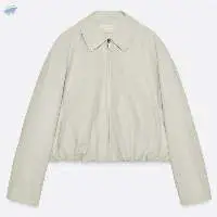 Faux Leather Bomber Jacket