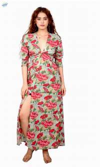 Peach Spaghetti Strap Maxi Dress