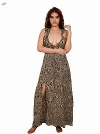 Ivory Botanical Kimono Sleeve Dress
