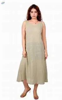 Beige Floral Flare Maxi Dress