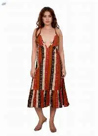 Tribal Stripe Flare Maxi Dress