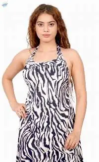 Ikat Print Cut-Out Maxi Dress