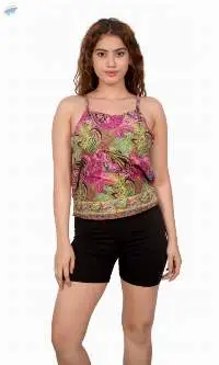One Shoulder Boho Crop Top