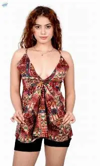 Paisley Deep V Empire Top