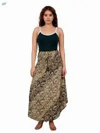 Tropical Slit Palazzo Skirt