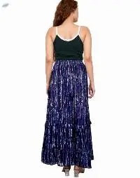 Mustard Fringed Wrap Skirt