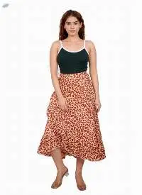 Lavender Zigzag Draped Skirt