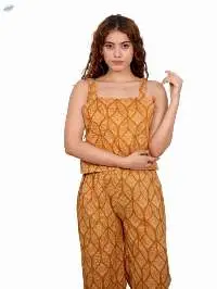Mustard Geometric Co-ord Set