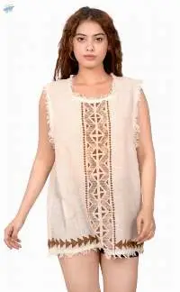 Sage Green Embroidered Kimono