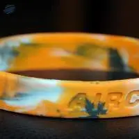 12mm Silicon Debossed Wristband