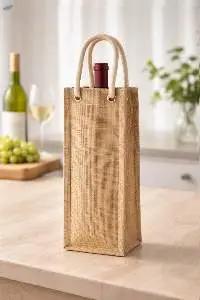 Jute Wine Bag