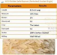 1121 Golden Sella  (Parboiled) Basmati Rice