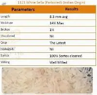 1121 White Sella (Parboiled) Basmati Rice