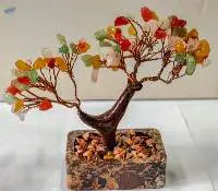 Gem Tree with Soapstone Base