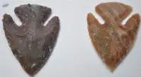 Agate Knapped Arrowheads