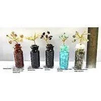 (BG156RH) 50mm Gem Chips Bottle With Tree On Top