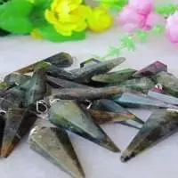 PK219 Pendant Rutile Quartz Faceted Point CP