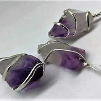 PK220 (Pendants Amethyst Wire Wrapped CB)