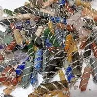 PK223 Pendants Assorted Wire Wrapped TP
