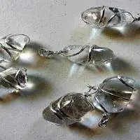 PK227 Pendants Crystal Quartz Wire Wrapped CY