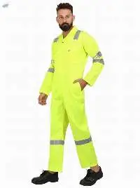 Neon Cotton Boiler Safety Suit